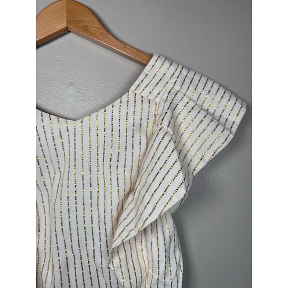 NWOT KOCH Erica Metallic Gold Stripe Mini Skirt & Cecilia Top Set XS $500 - Picture 11 of 12